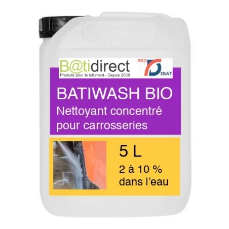 BATIWASH BIO nettoyant concentré pour carrosseries